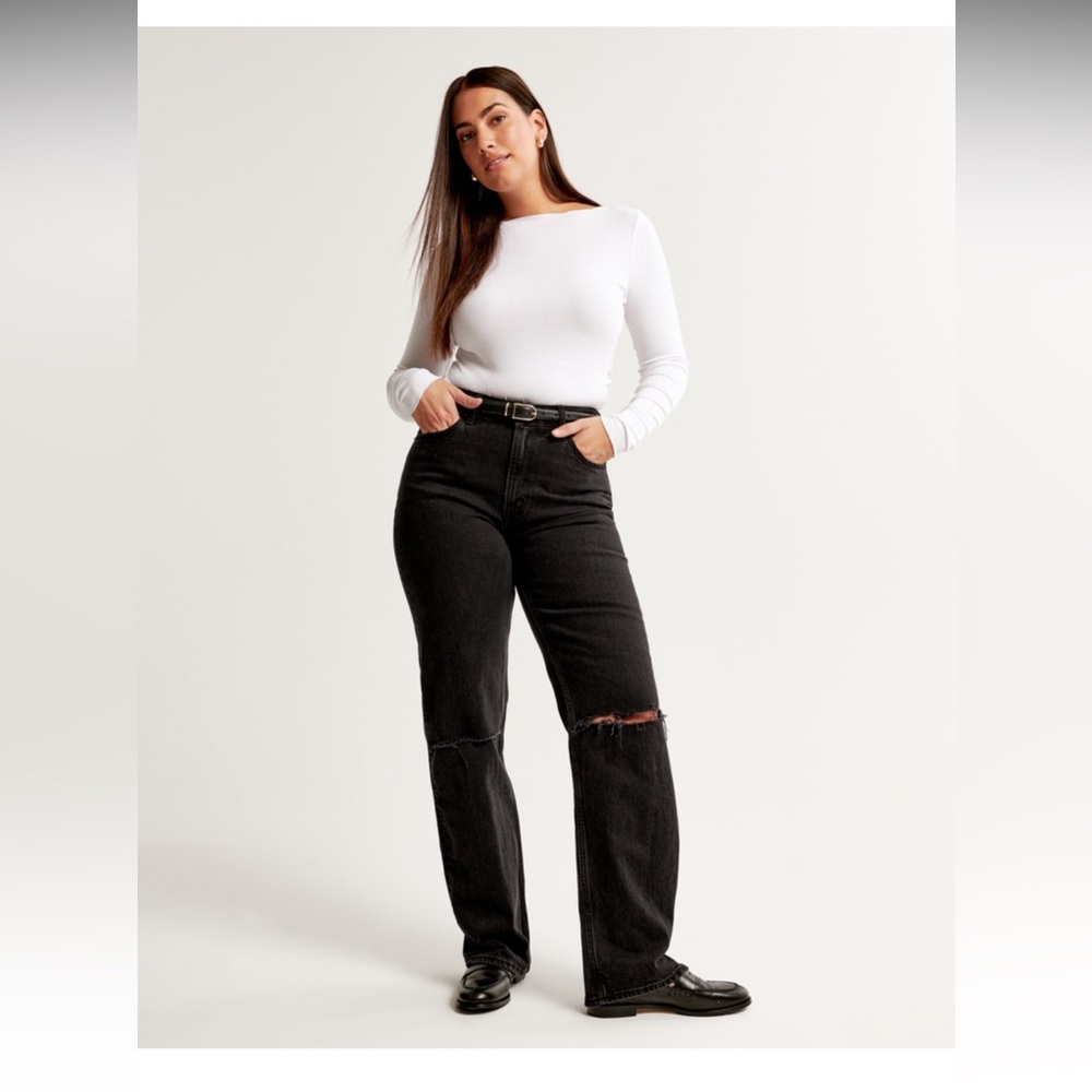 Abercrombie & Fitch Black Curve Love 90s Relaxed Jeans
